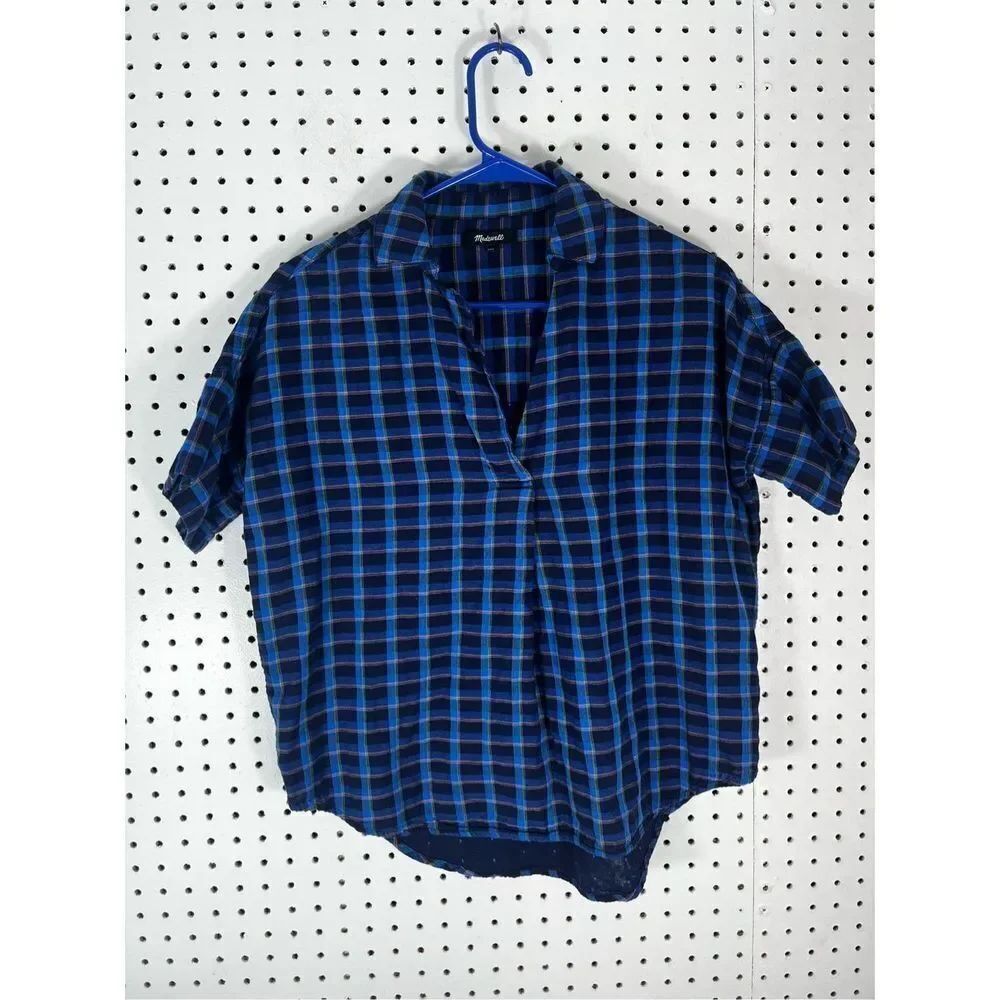 Madewell plaid tunic top